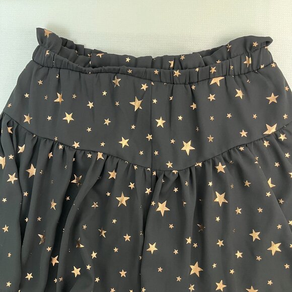Saints & Hearts Black, Gold Stars Mini Skort Women's Sz Small - Picture 13 of 14